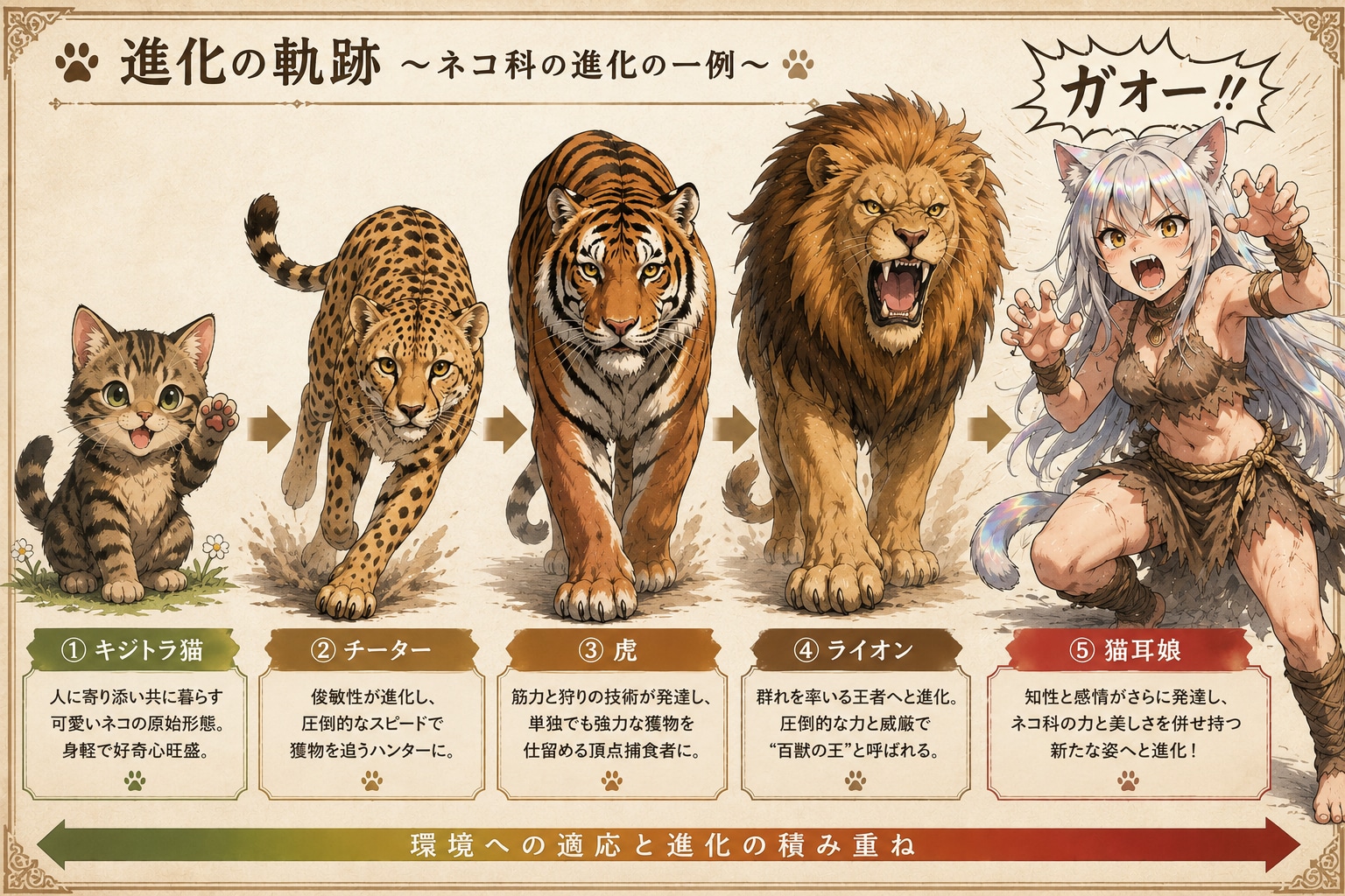 猫式進化？論