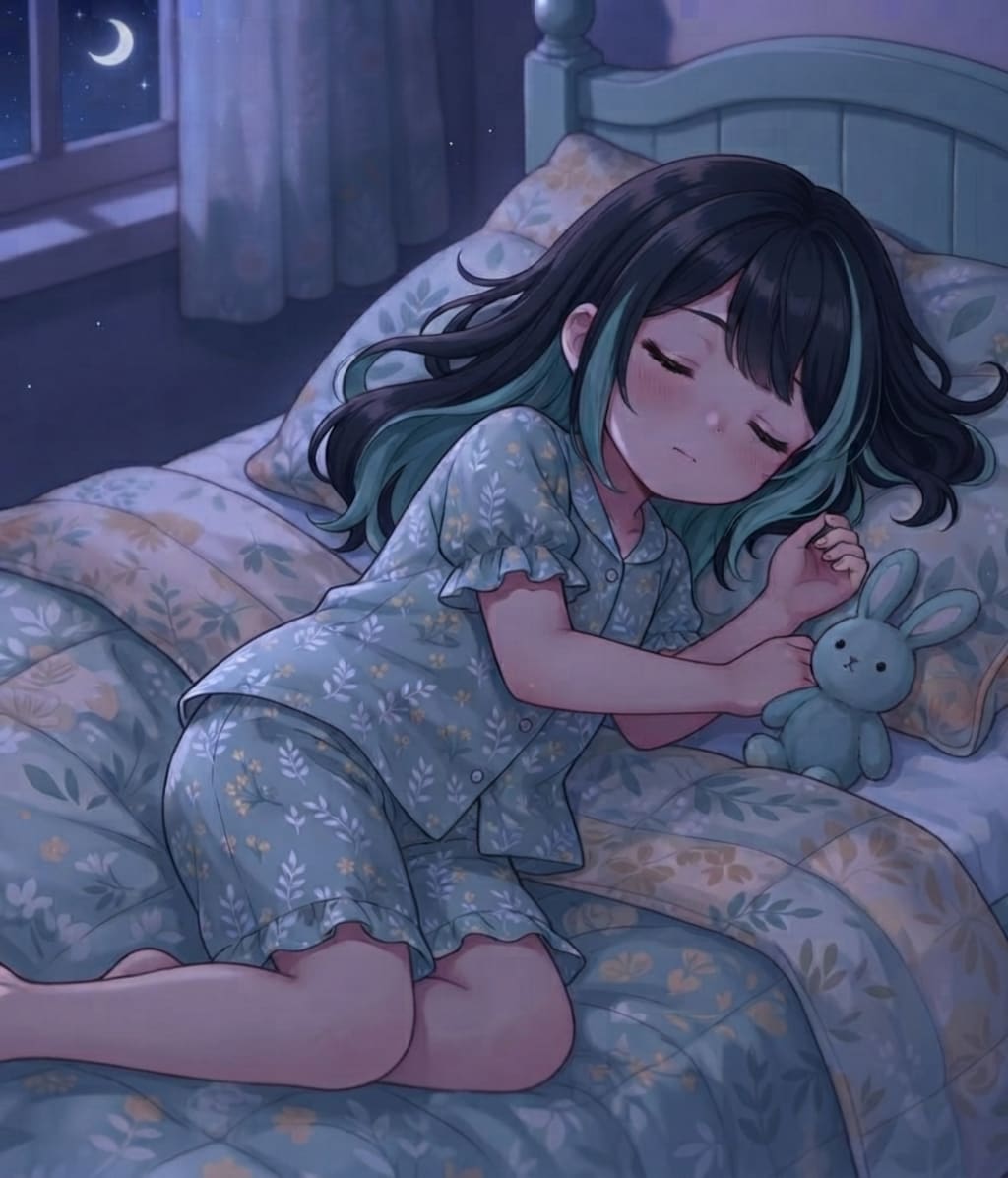 おやすみ🌙（ミントちゃん）