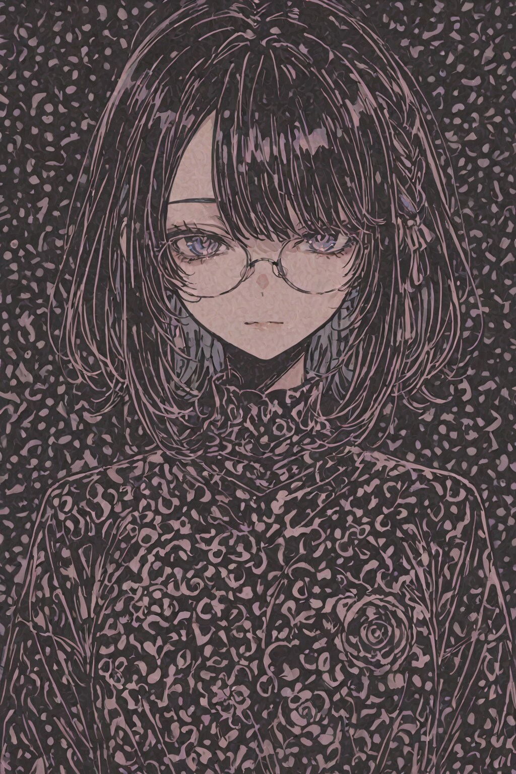 アンニュイ・モノクローム。わたしの静寂の世界。🎧🖤 | の人気AIイラスト・グラビア