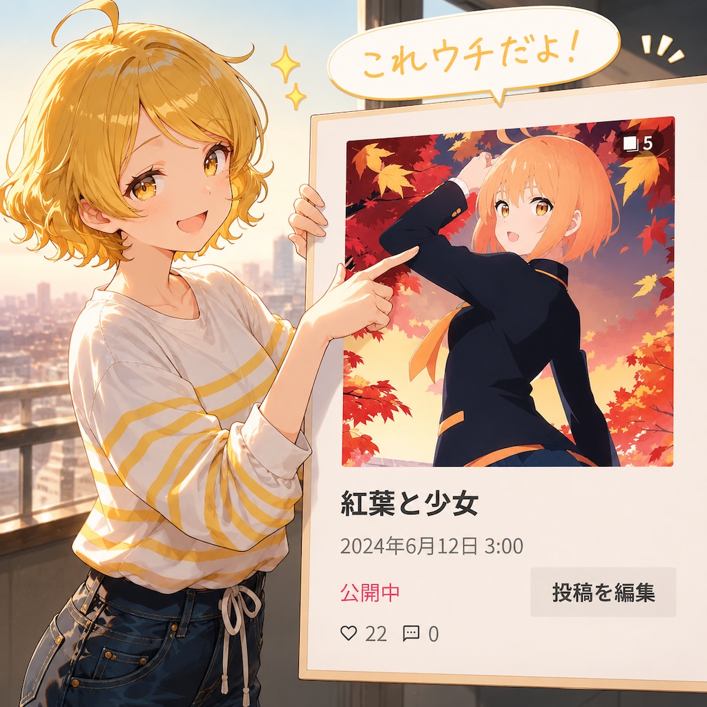 紅葉と少女は、ウチだぁ💛
