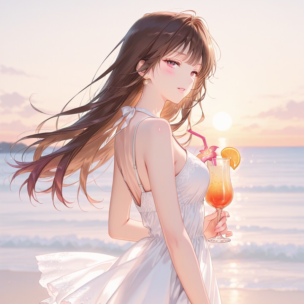 夕日に佇む6 | の人気AIイラスト・グラビア