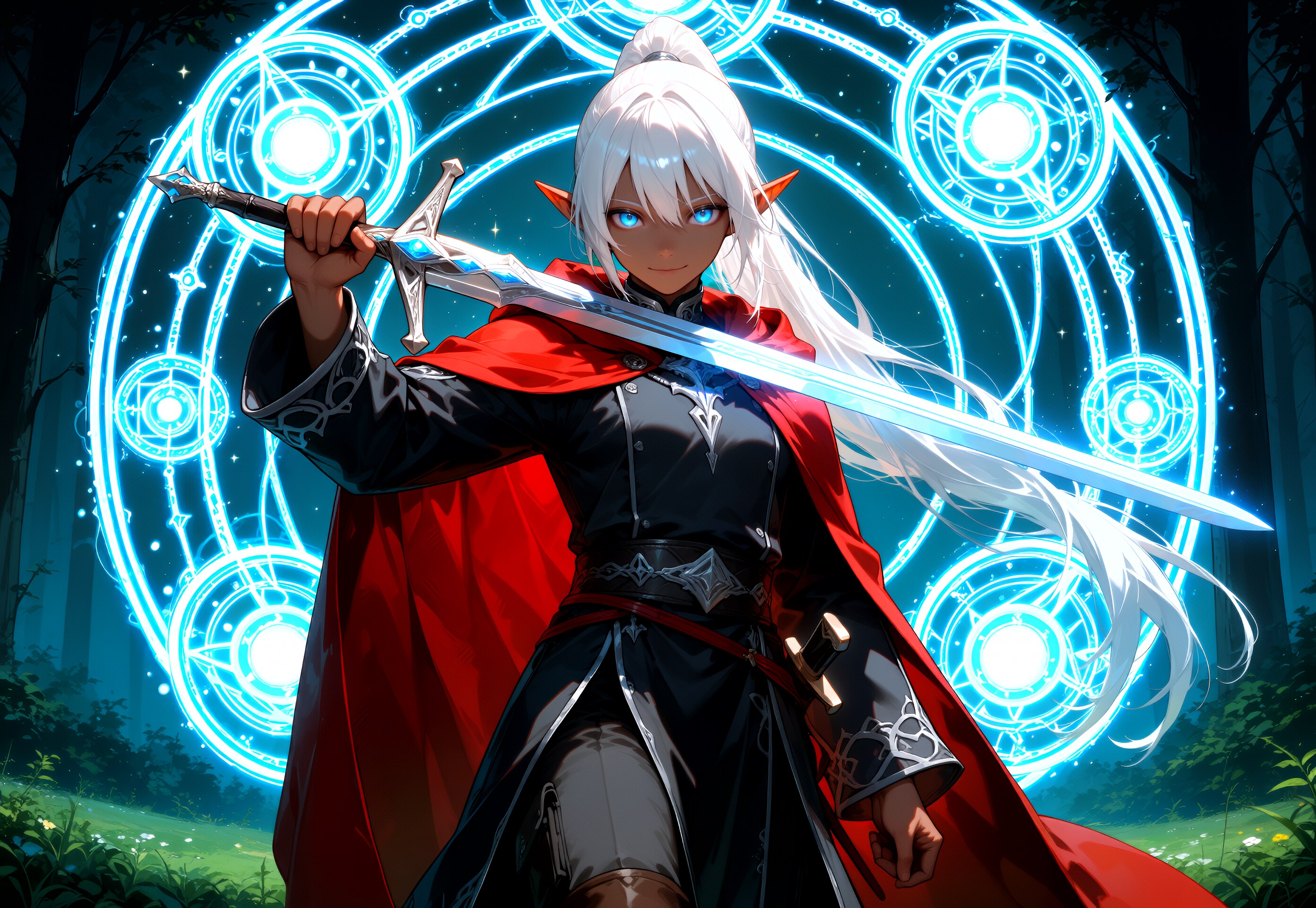 魔法剣とダークエルフさん