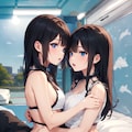 ｢よし！脱ごう。｣、｢うっ、うん！｣ 2枚目