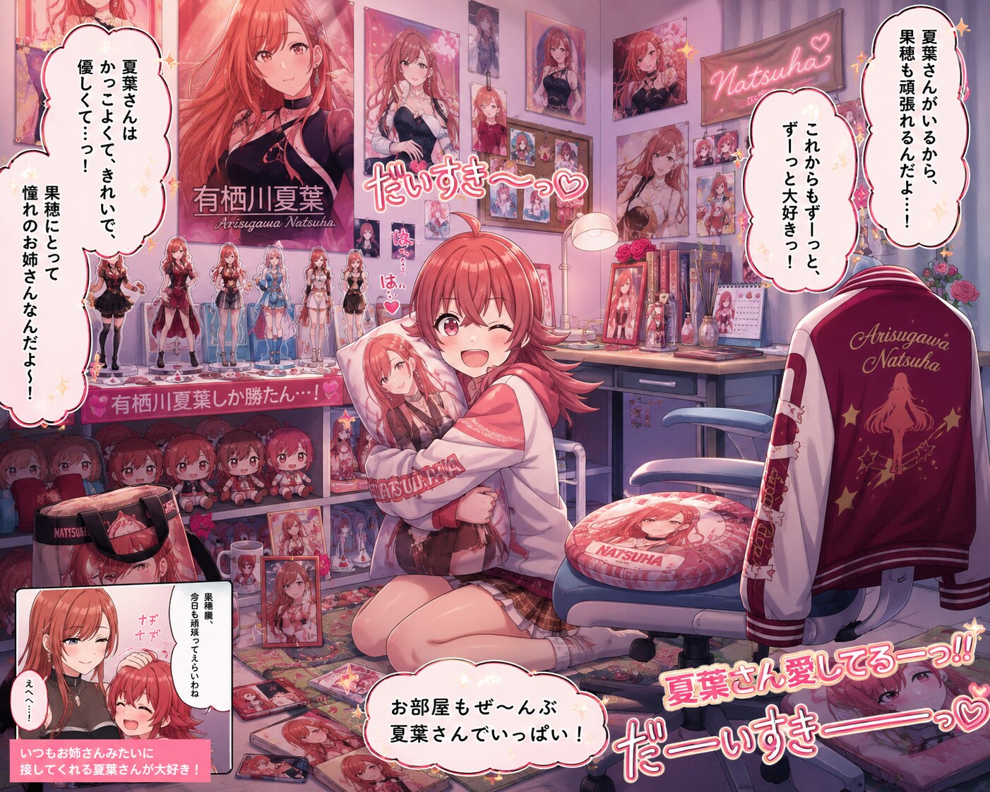 もし小宮果穂が有栖川夏葉オタクになってしまったら？ | の人気AIイラスト・グラビア