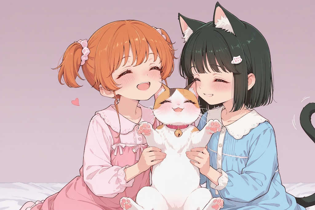 両手に花