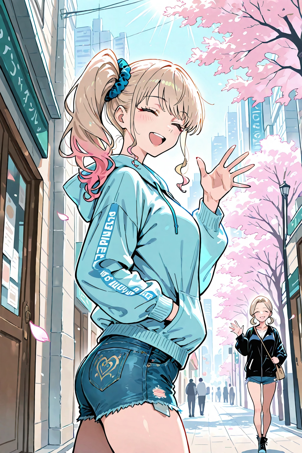 パーカー＋サイドテール | の人気AIイラスト・グラビア