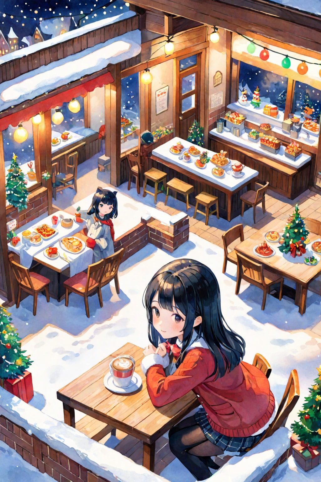 クリスマスの夜に（３） | の人気AIイラスト・グラビア