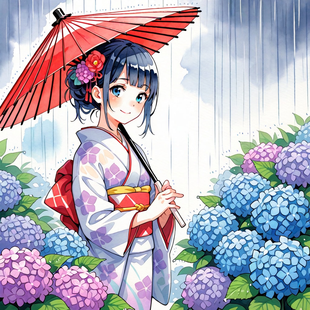 紫陽花の少女
