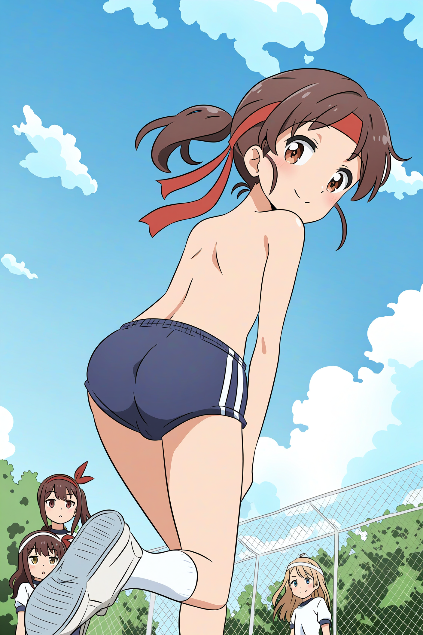 裸ブルマで見返り