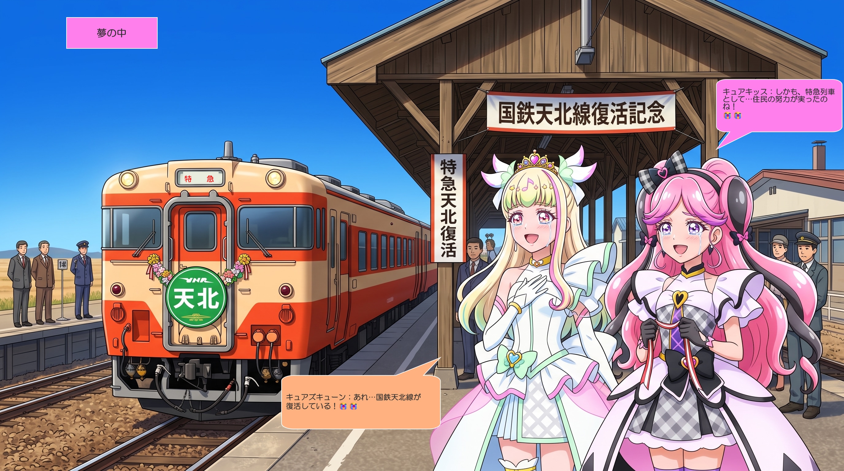 2人のプリキュア、浜頓別町で地域の人達に喜ばれる
