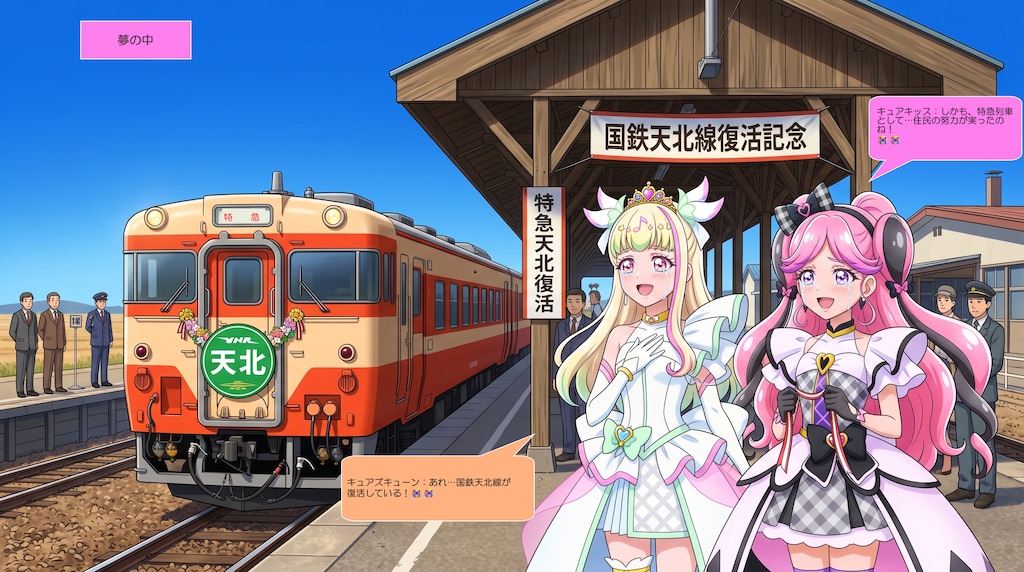 2人のプリキュア、浜頓別町で地域の人達に喜ばれる