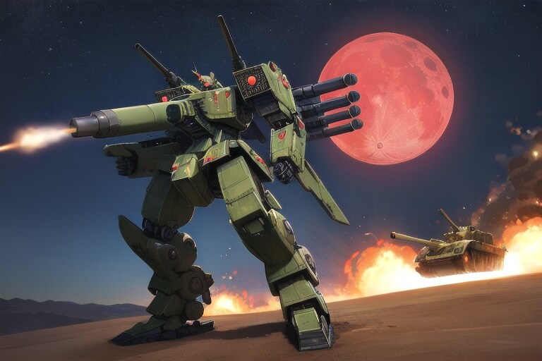 B級プラモボックスアート「極地防衛バトルアーマー　キャノンダンサー」 | の人気AIイラスト・グラビア