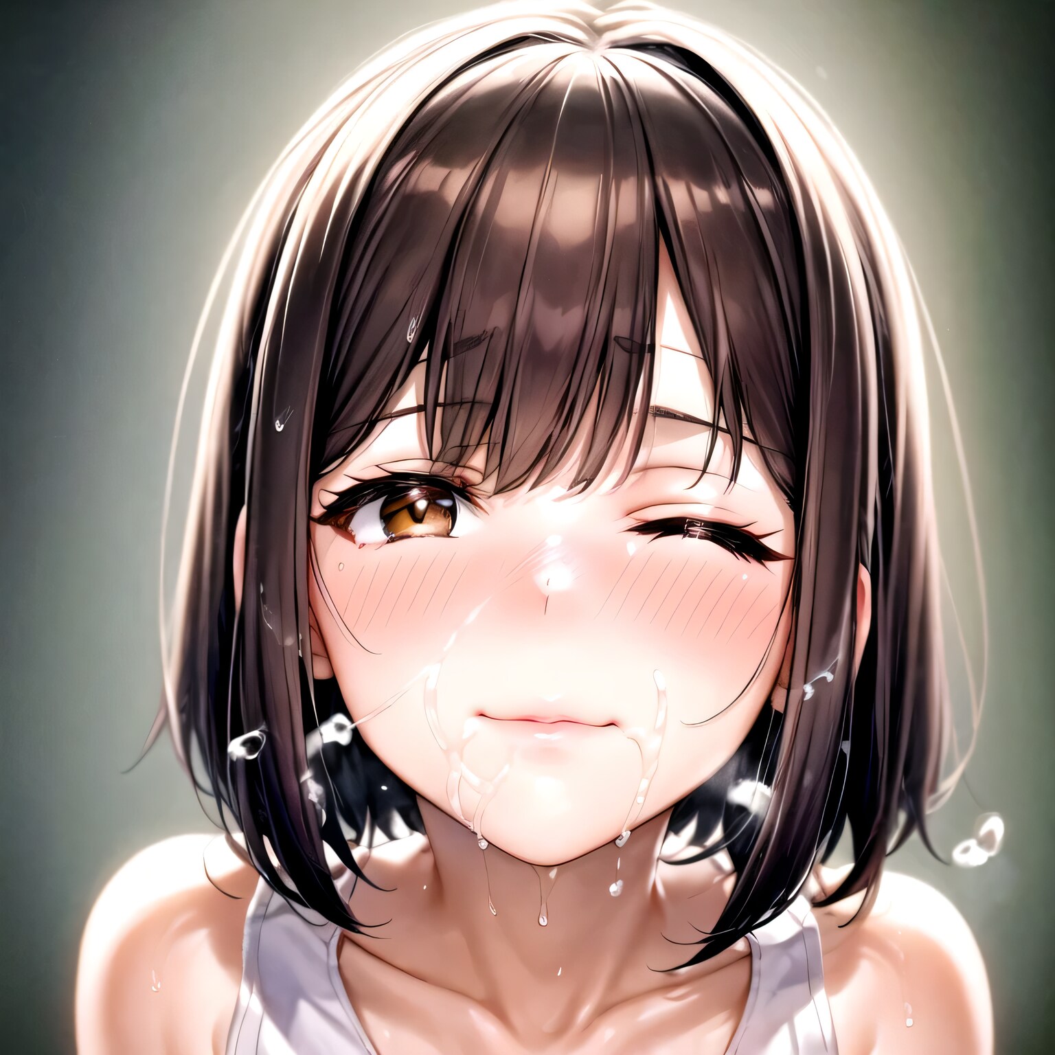 茶髪ボブで水鉄砲の少女４ | の人気AIイラスト・グラビア