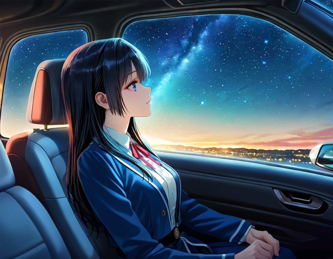 助手席の君 | の人気AIイラスト・グラビア