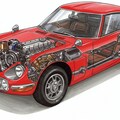 トヨタ2000GT断面 3枚目
