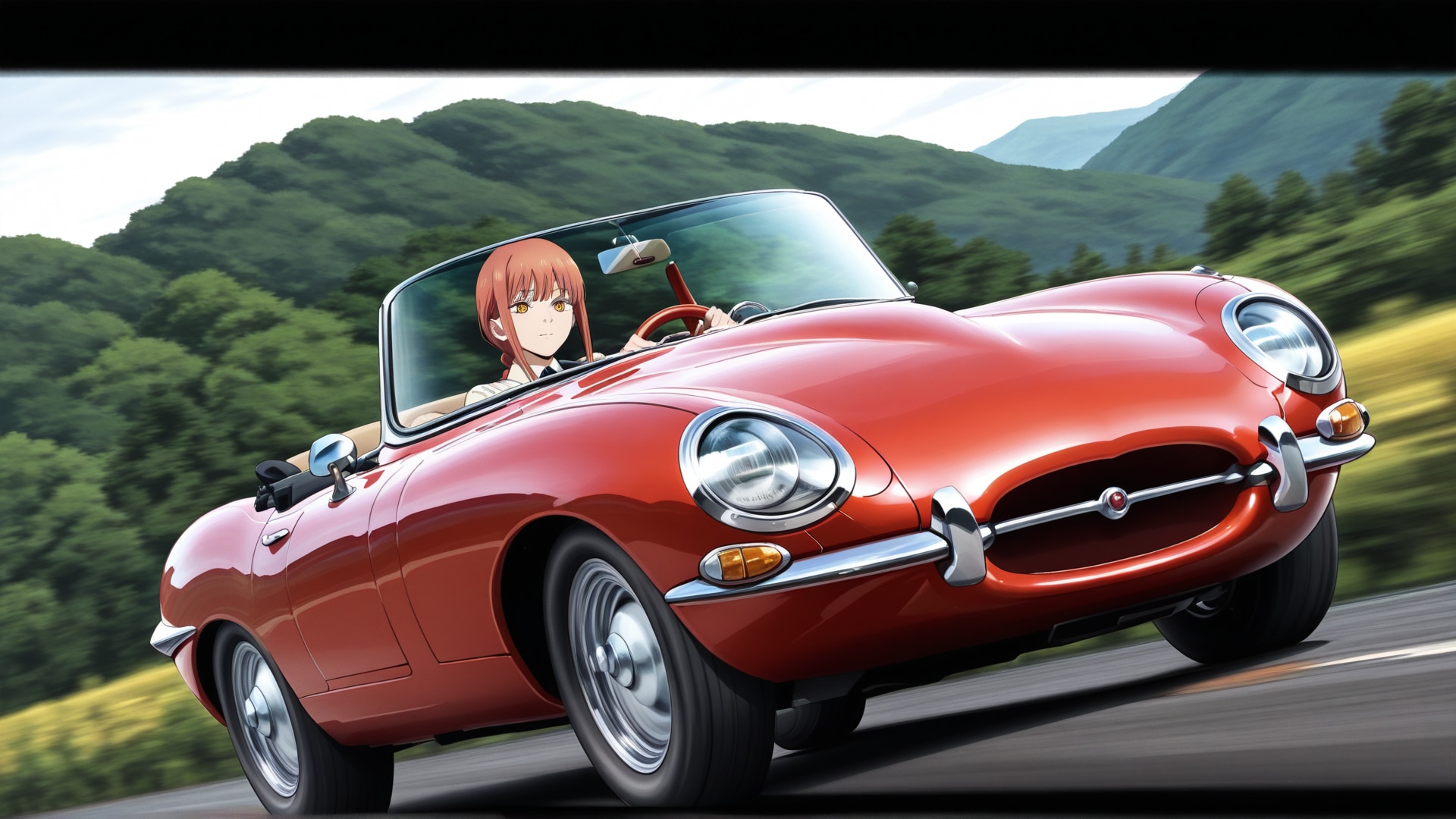 ジャガーEタイプ コンバーチブル | の人気AIイラスト・グラビア