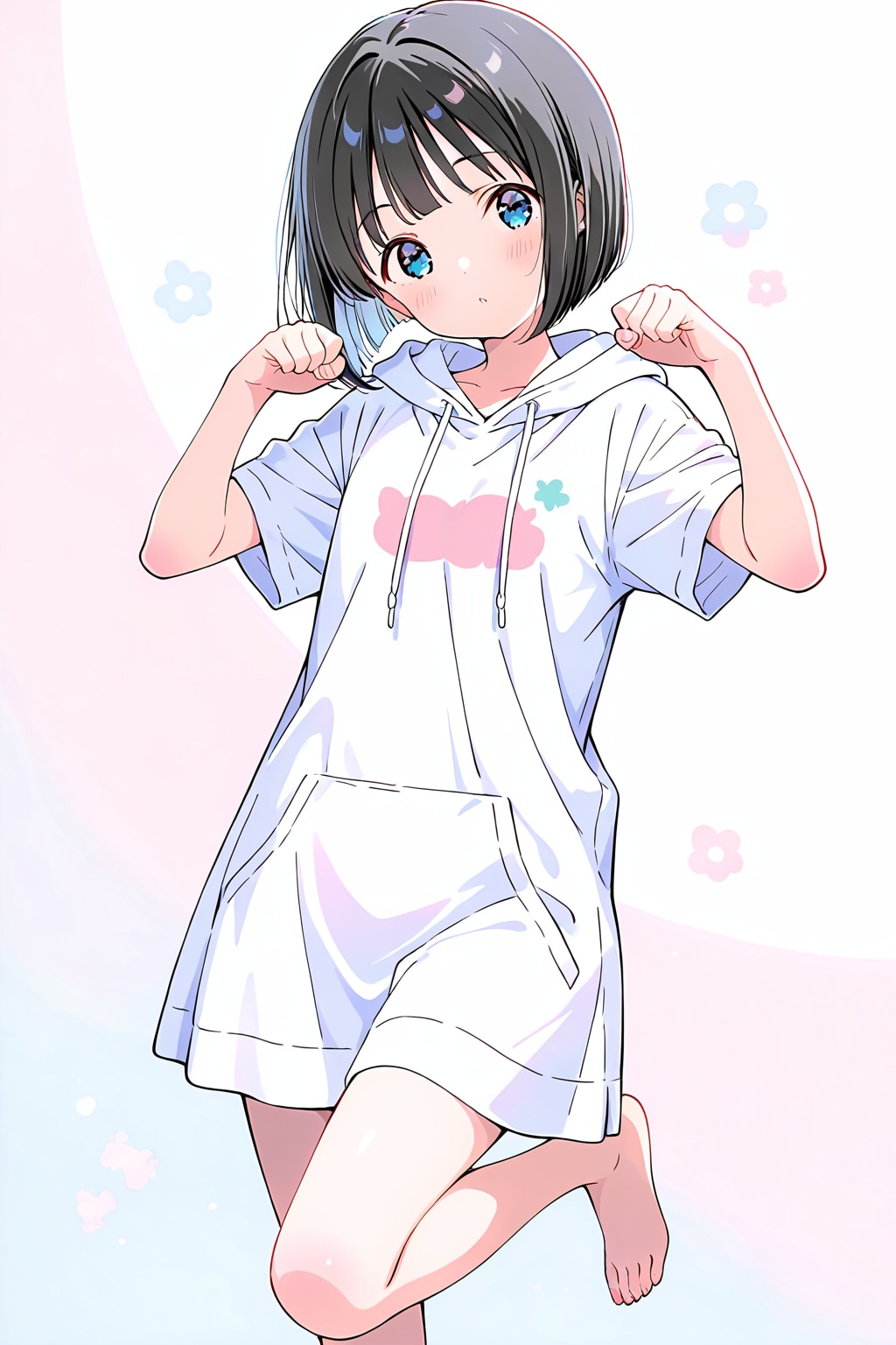 萌えポーズ(HARPY)(水彩タッチ)(9)