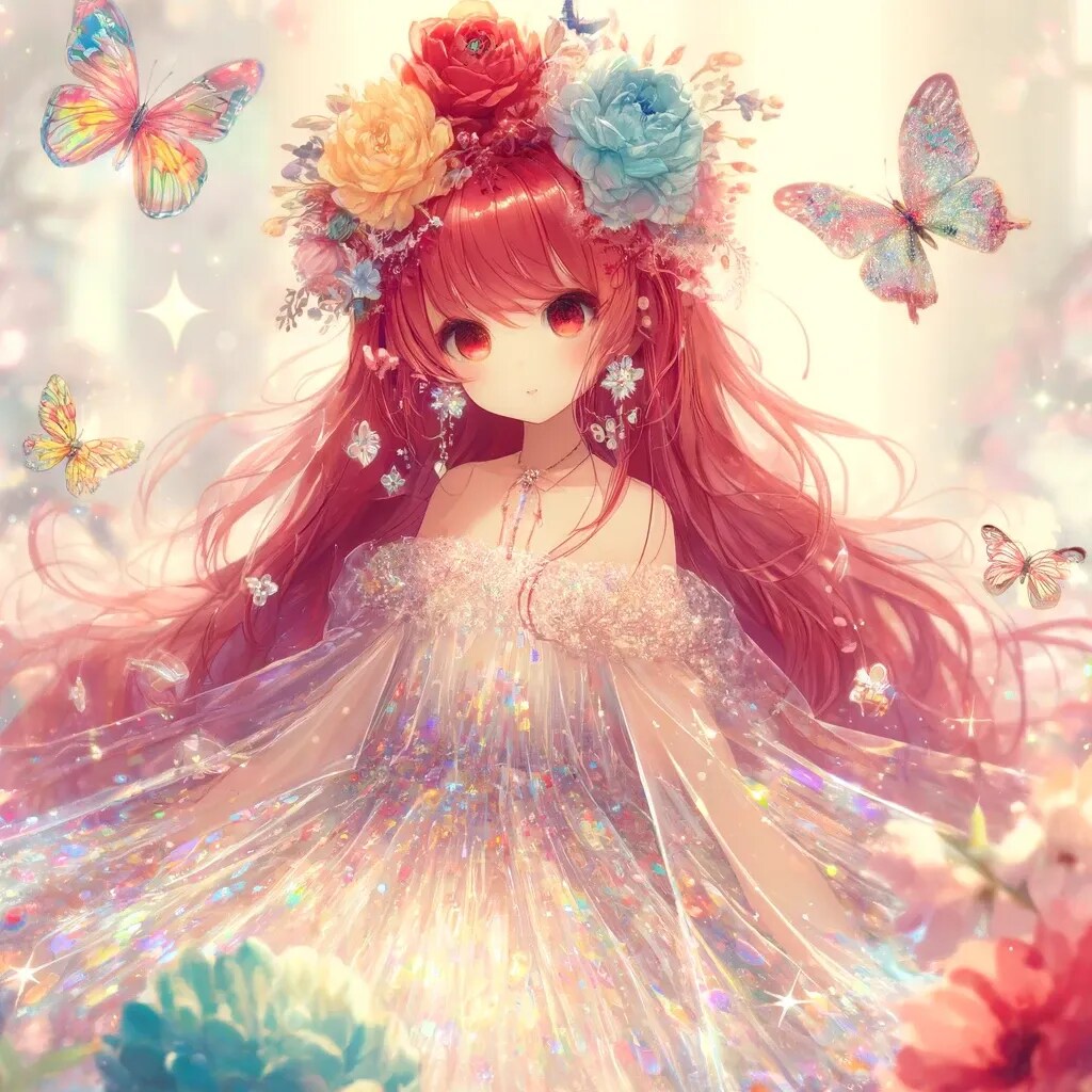 花の妖精（赤髪ver）