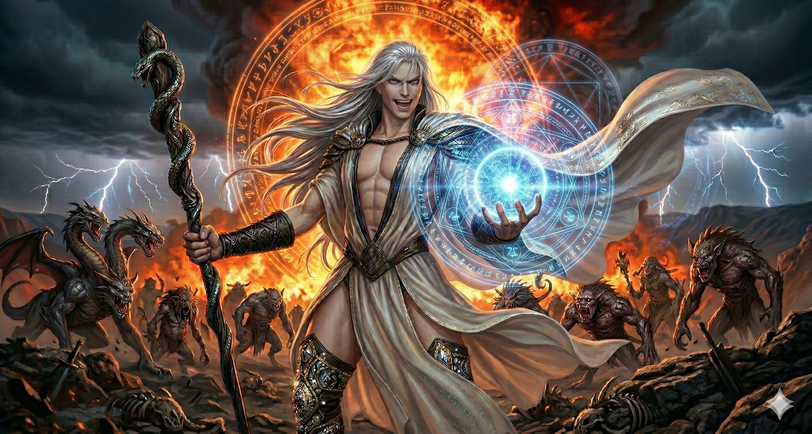 爆炎の魔法使い | の人気AIイラスト・グラビア