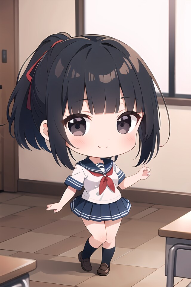 デフォルメ黒髪ちゃん