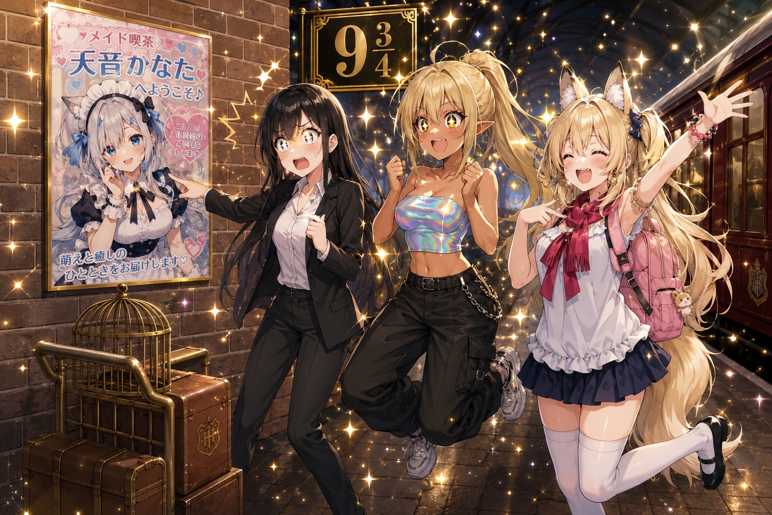 かなたんのメイド喫茶にミラさん参戦！！