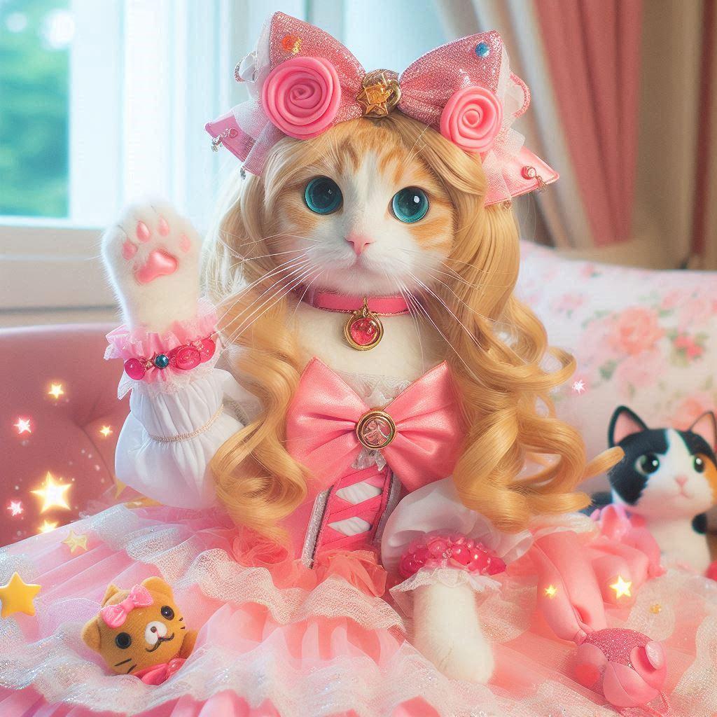 女児アニメ好きの猫 | の人気AIイラスト・グラビア