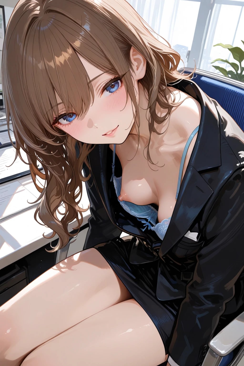 胸チラ