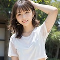 ビーチカフェの女性 11枚目