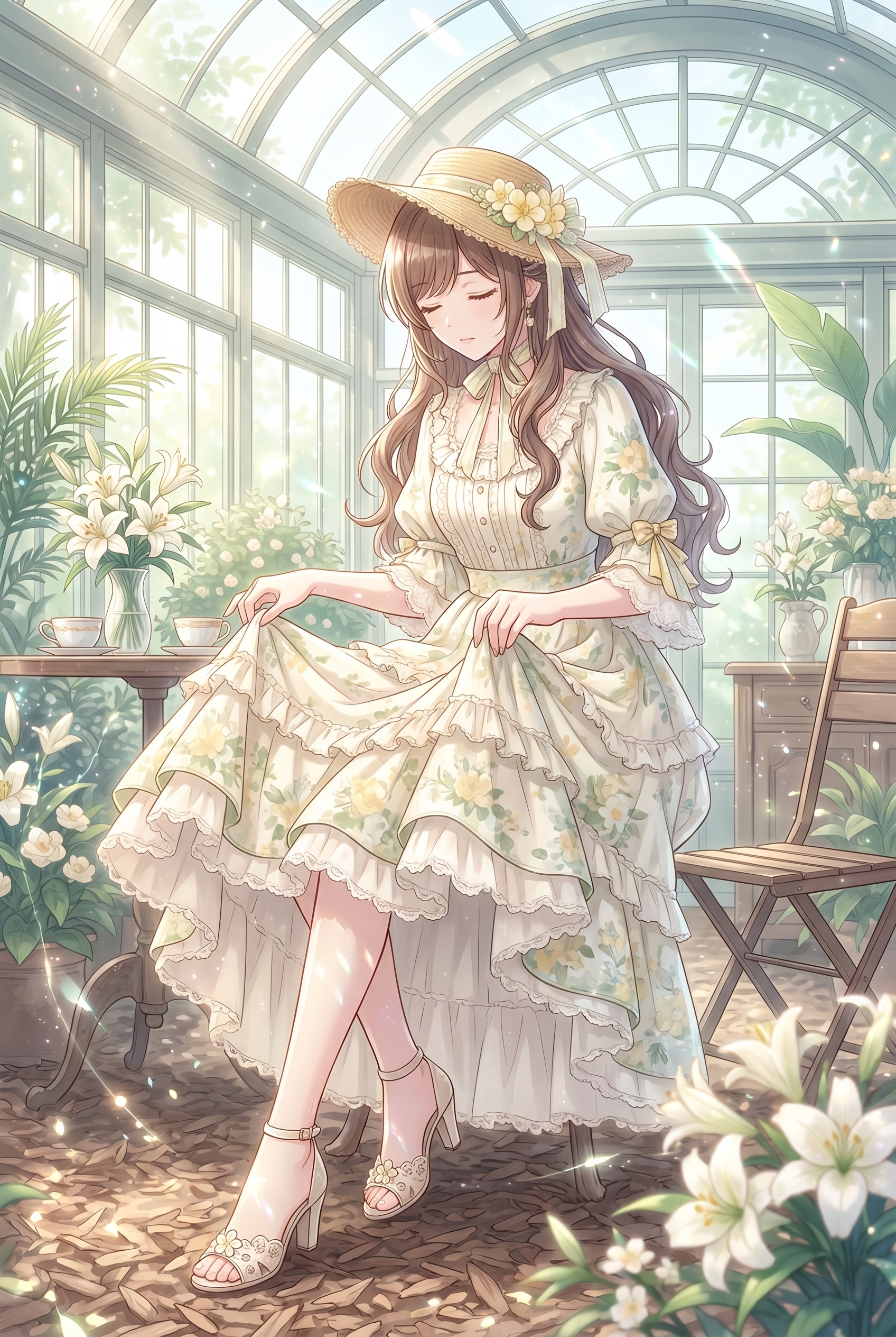 玻璃庭園幽花