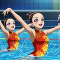 シンクロ美少女　デュエット演技② 5枚目