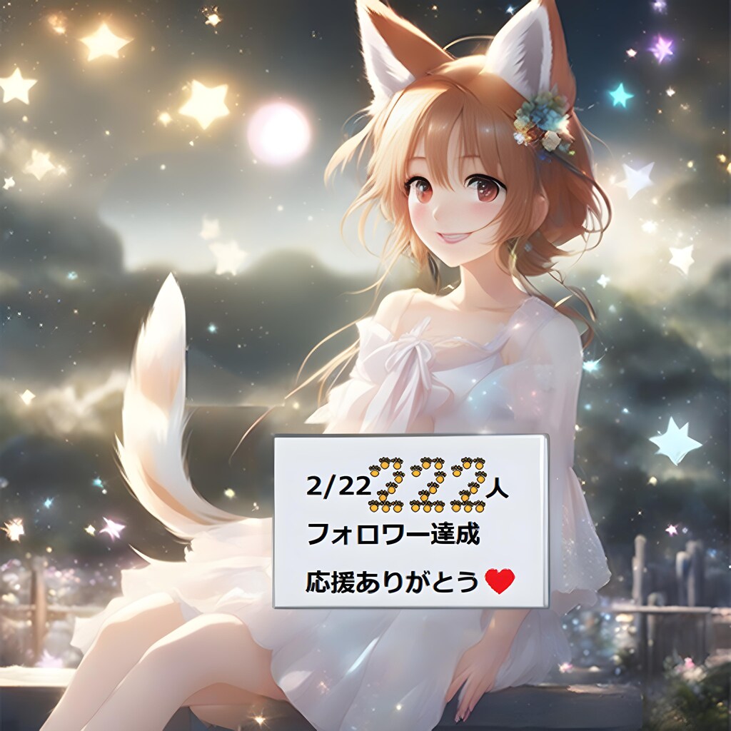 💓2/22 222フォロワーありがとう！