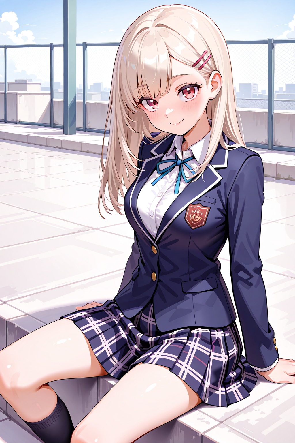 屋上にてリラックス