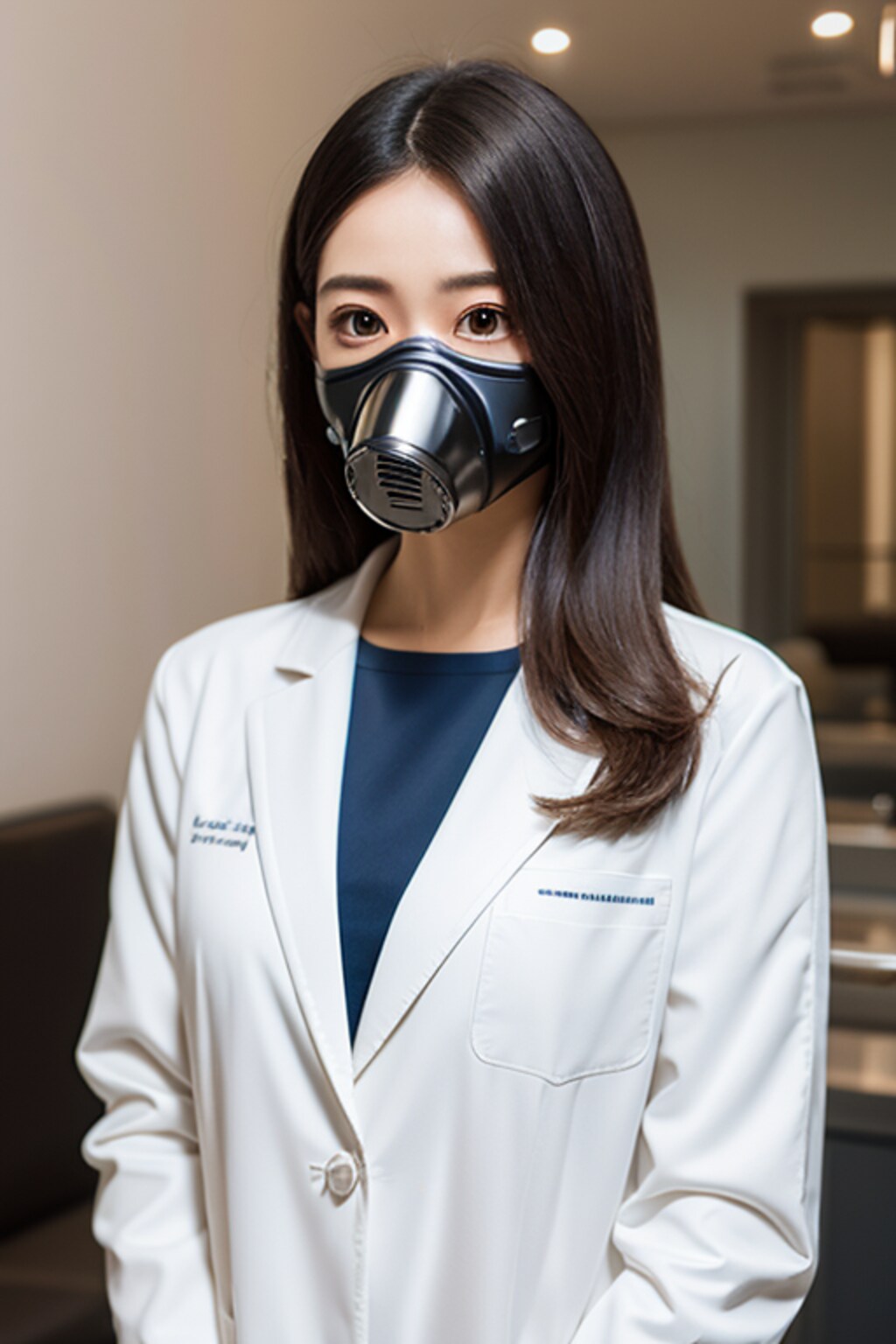 ガスマスクの女医さん