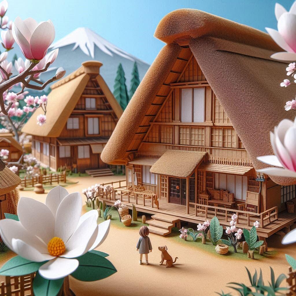 木蓮(ペーパークラフト)