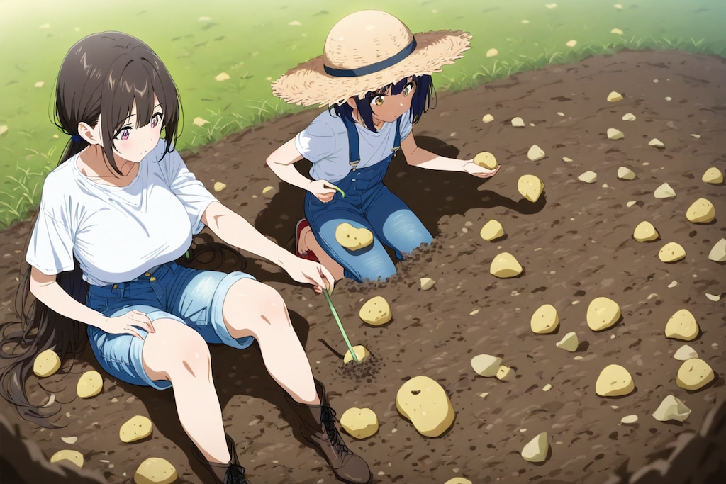 おいもほりの日。