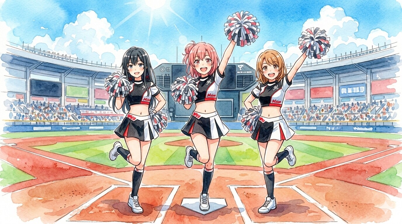 千葉県民なので今年もマリーンズを応援。 | の人気AIイラスト・グラビア