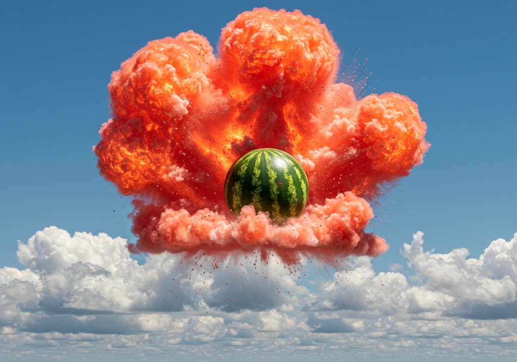 西瓜爆弾か爆弾西瓜か
