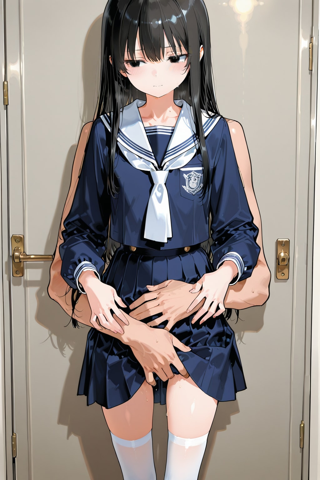 「壁にハマったヤツ」に、捕まって「拘束される女の子」。