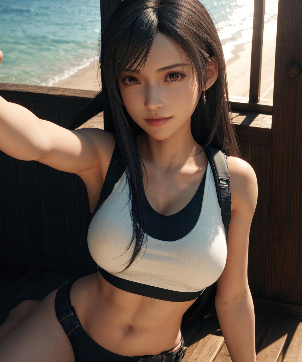 自撮りティファ