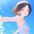 白いサンドレスは透ける 3枚目