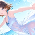 白いサンドレスは透ける 5枚目