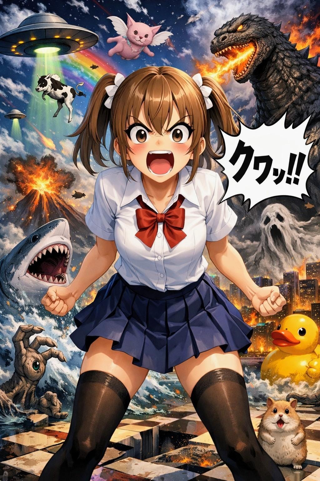 顔文字擬人化お姉やん01( ﾟдﾟ )ｸﾜｯ!!