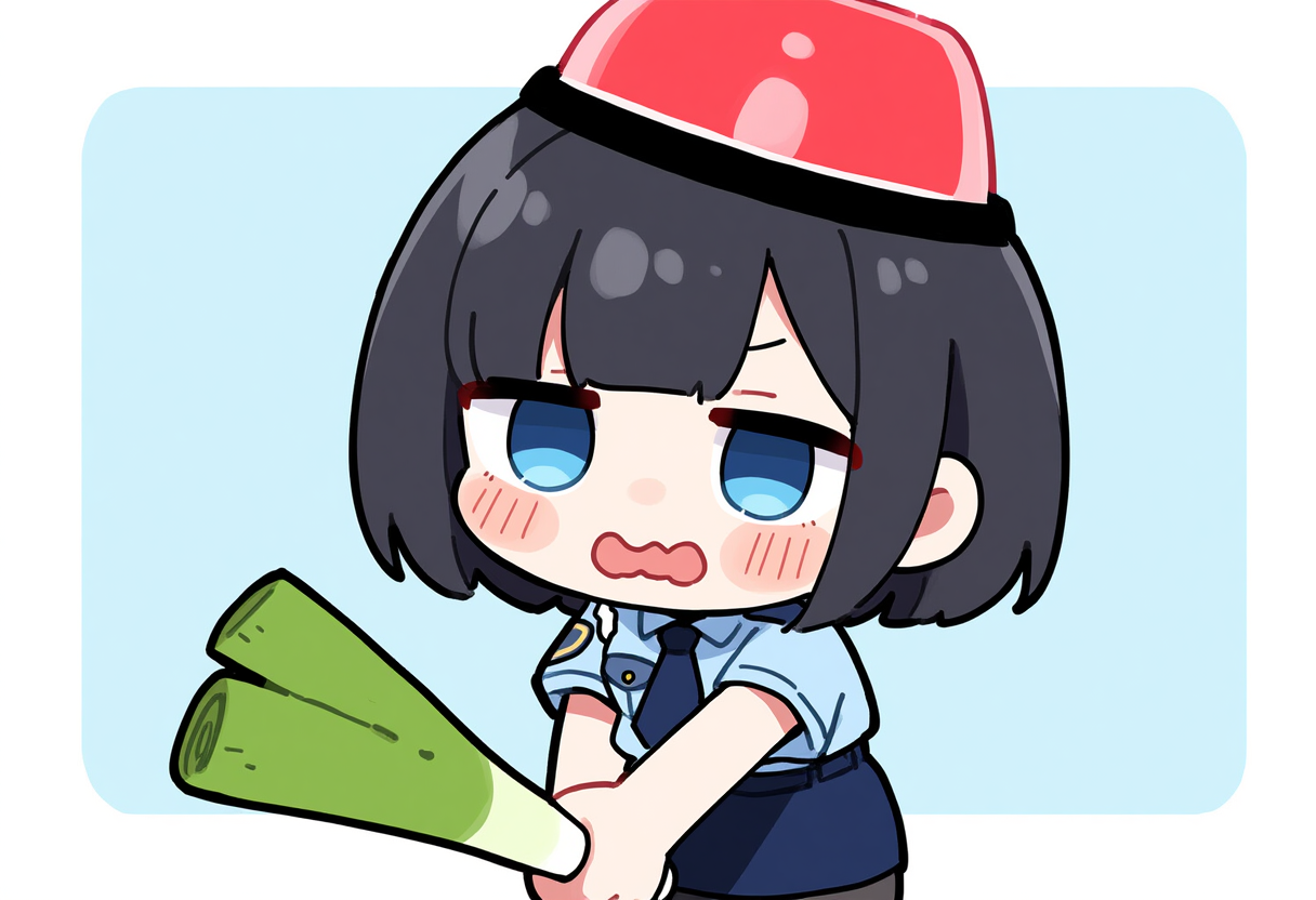 て、抵抗は無駄です！このパトランプちゃんソードの餌食になりたくなければ自首しなさい！