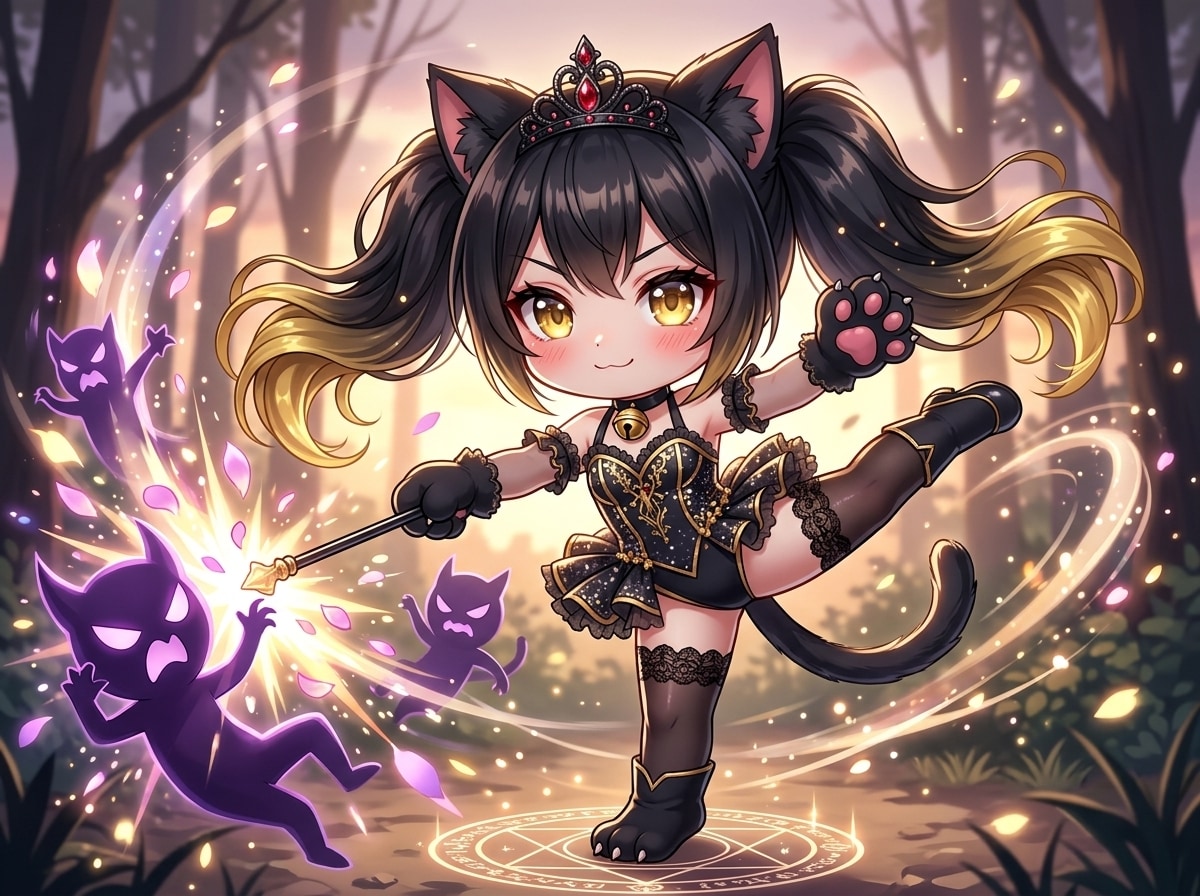 黒ツイにゃん | の人気AIイラスト・グラビア