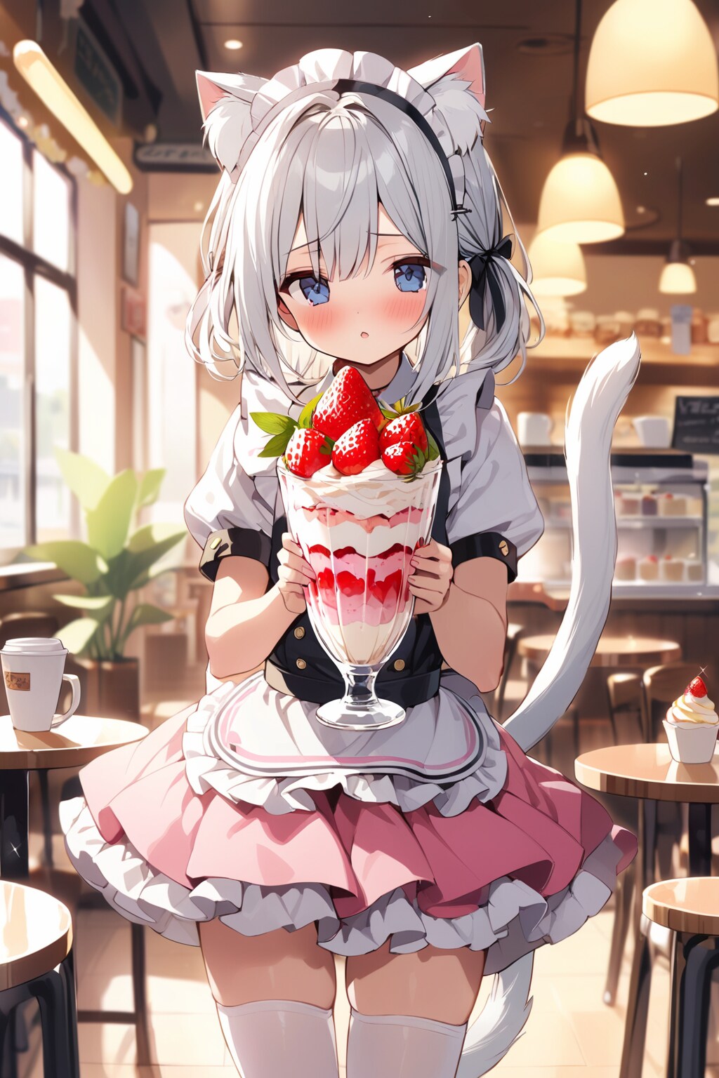 いちごパフェ | の人気AIイラスト・グラビア