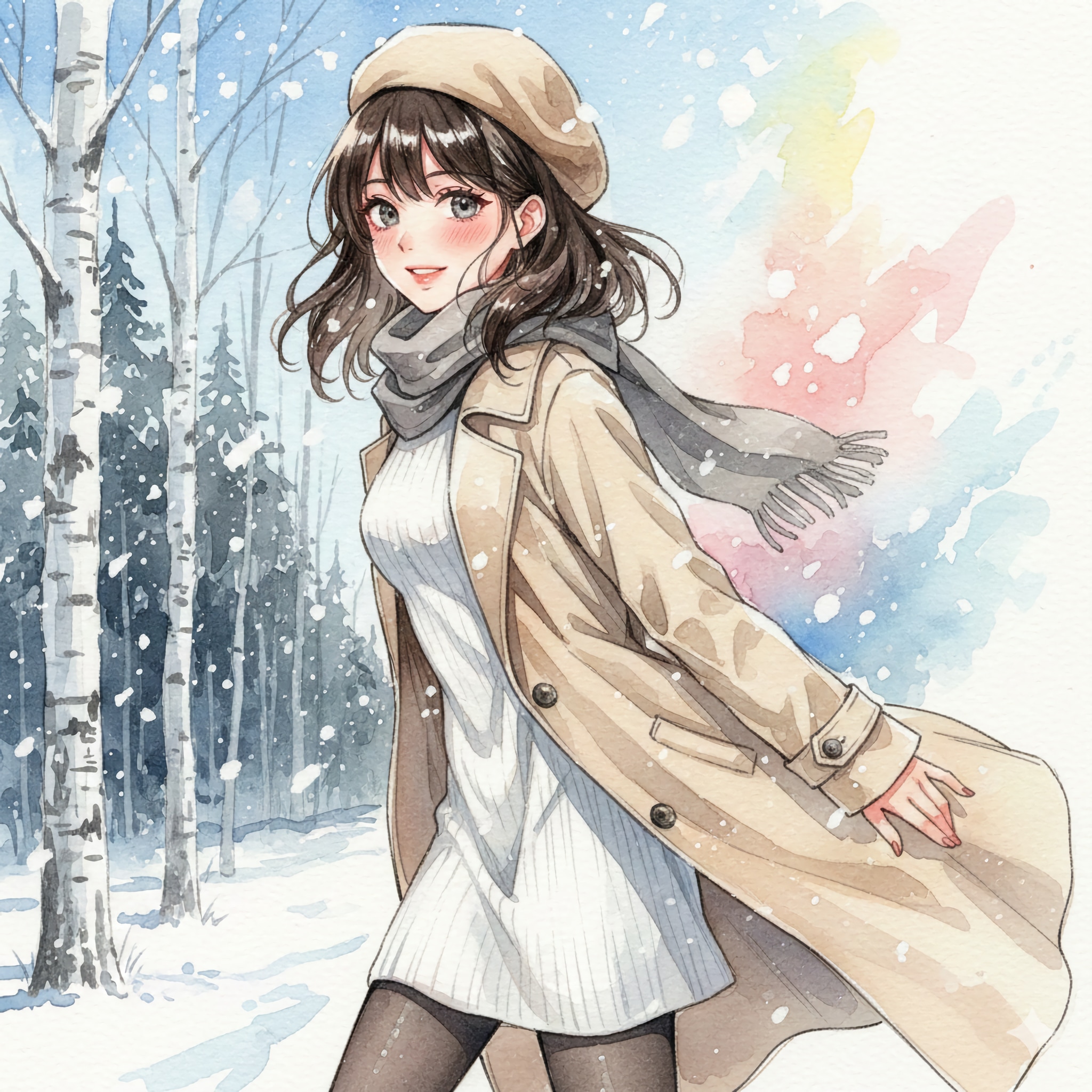 白樺の君 | の人気AIイラスト・グラビア