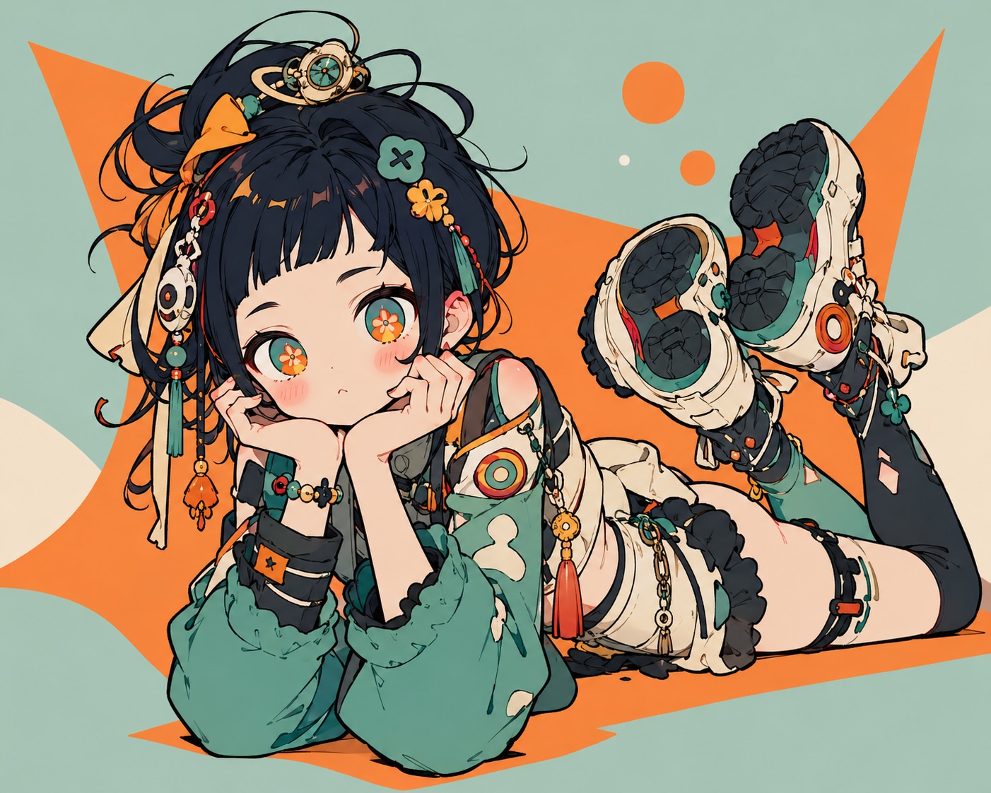 うつ伏せ