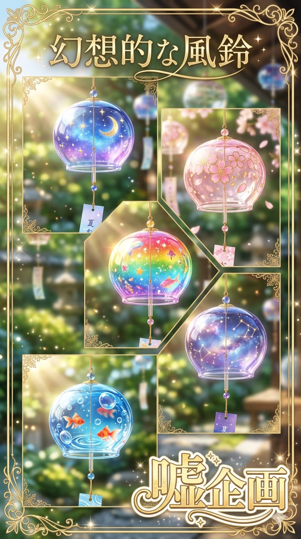 幻想的な風鈴