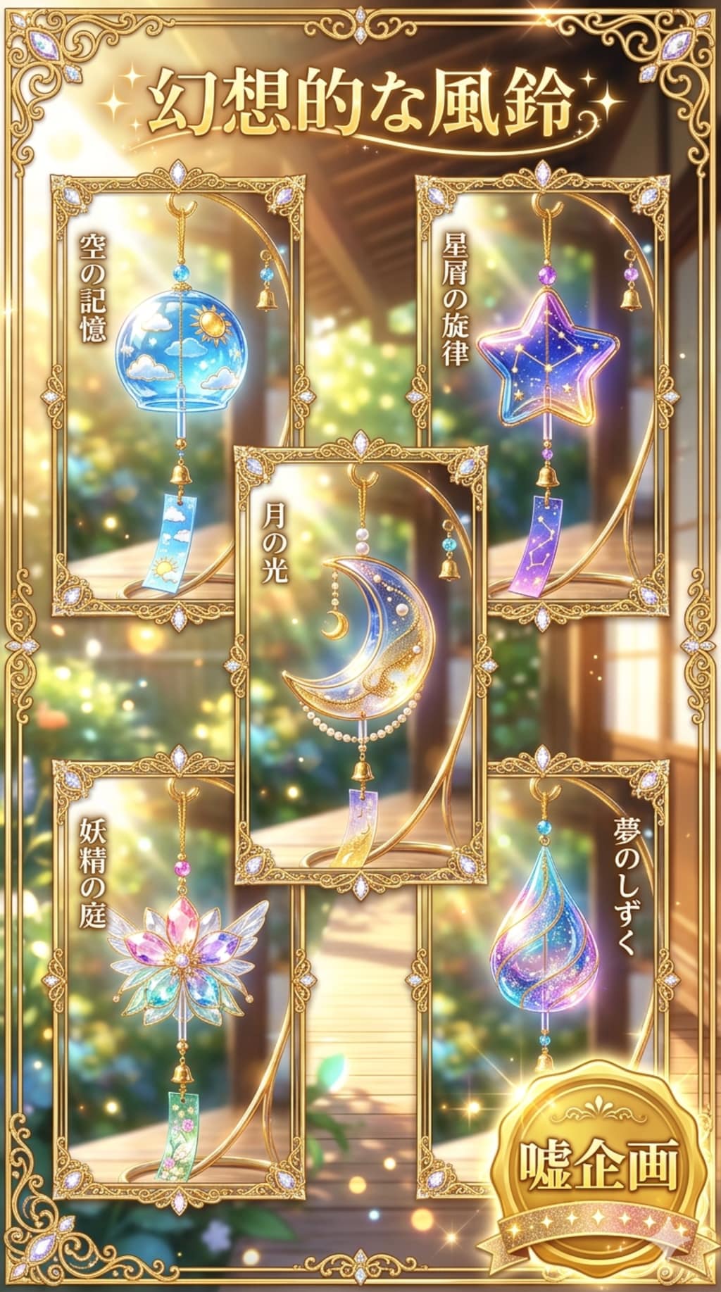 幻想的な風鈴