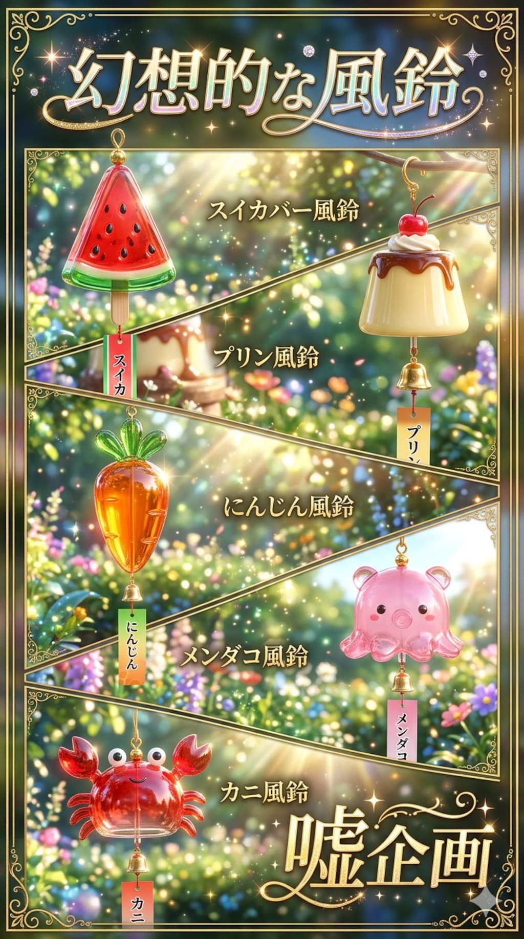 幻想的な風鈴